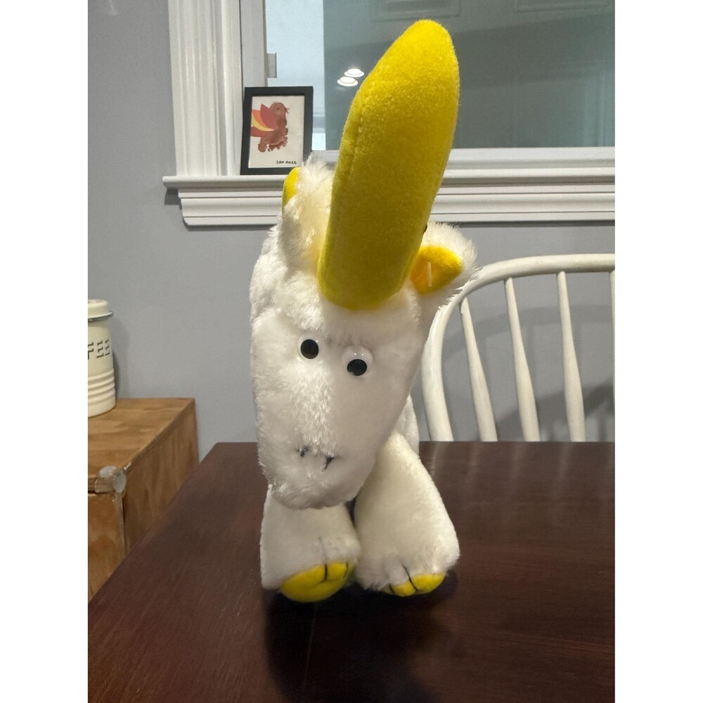 Vintage 1983 Dole Bananimal Banacorn Unicorn Plush Trudy Toys Korea Promo